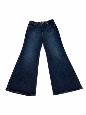 Levi’s Women’s Ribcage Bell Dark Blue Jeans With Big E Size 33x32 NWT